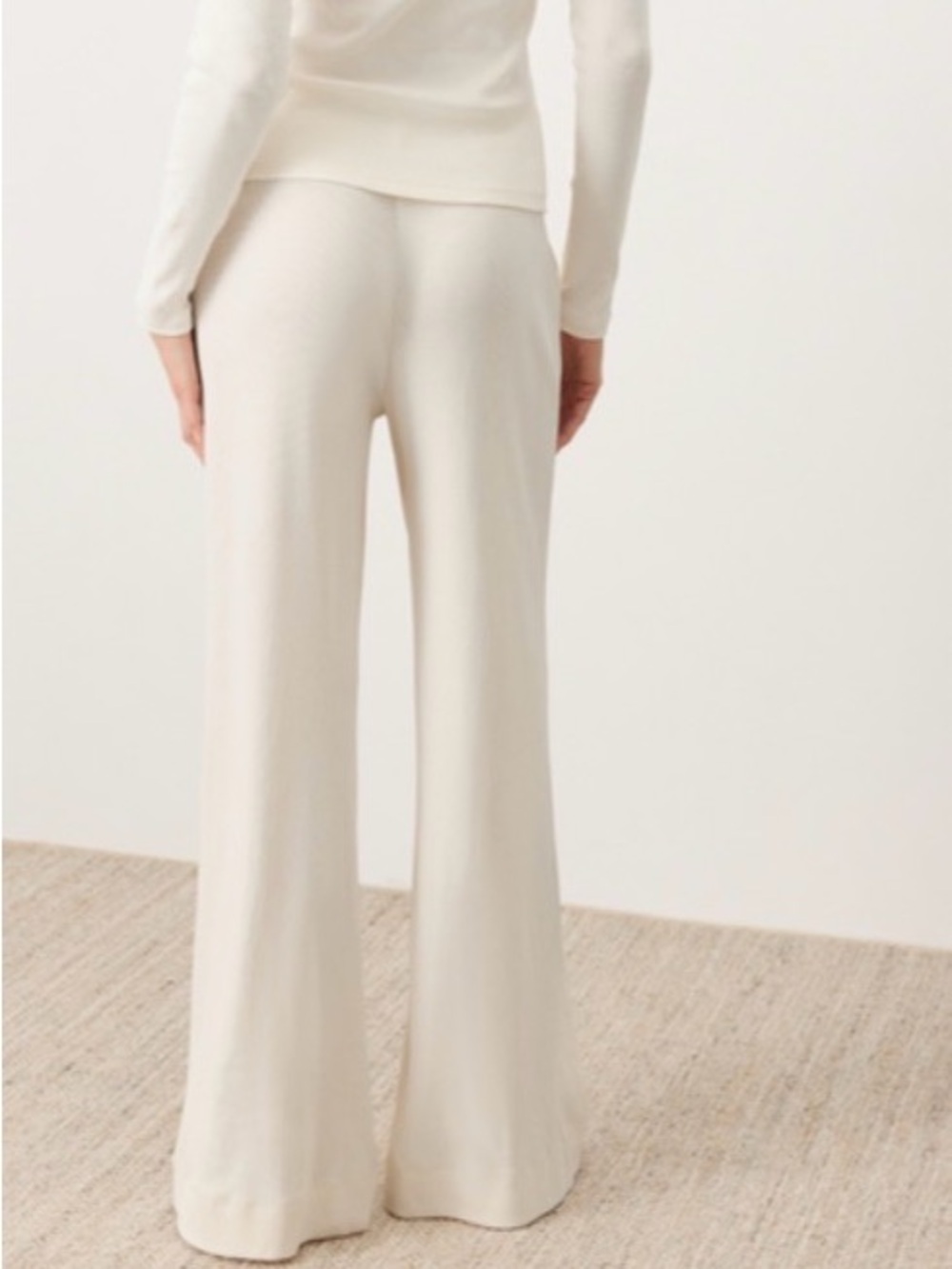 NWOT-PACT ORGANIC DREAM RIB WIDE LEG LOUNGE PANT- XXL -CREAM - Picture 5 of 14